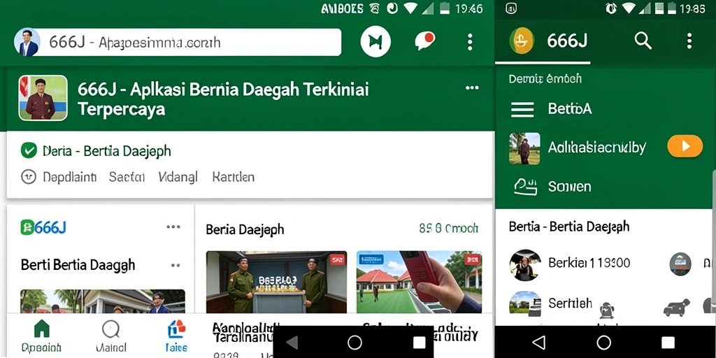 Antarmuka aplikasi 666J menampilkan berita daerah dengan jelas dan informatif.