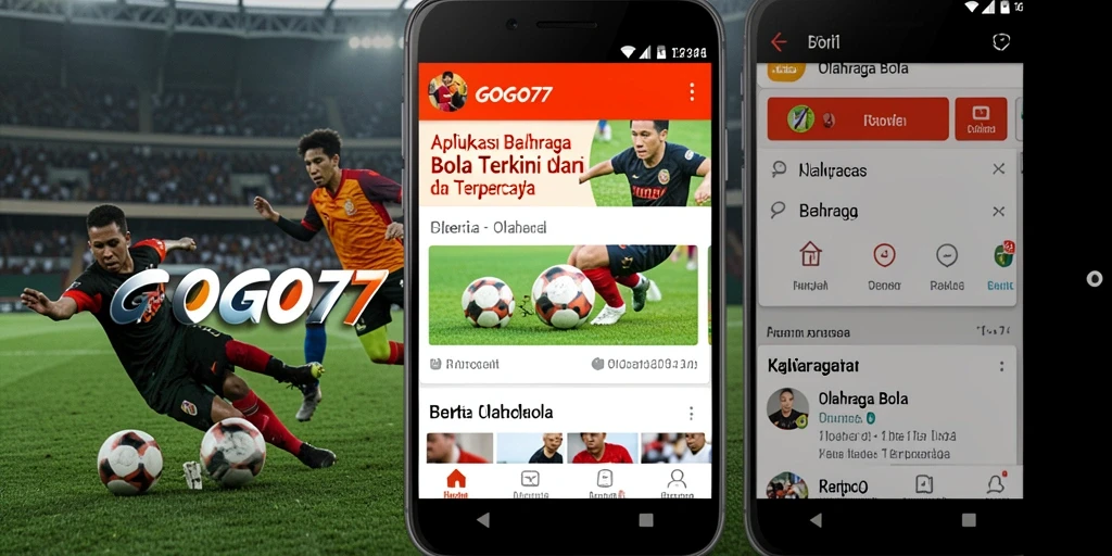 Tampilan antarmuka aplikasi GOGO77 yang menarik dan informatif.