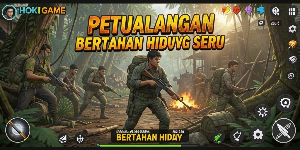 Tampilan antarmuka HOKIGAME yang menakjubkan dan penuh warna.